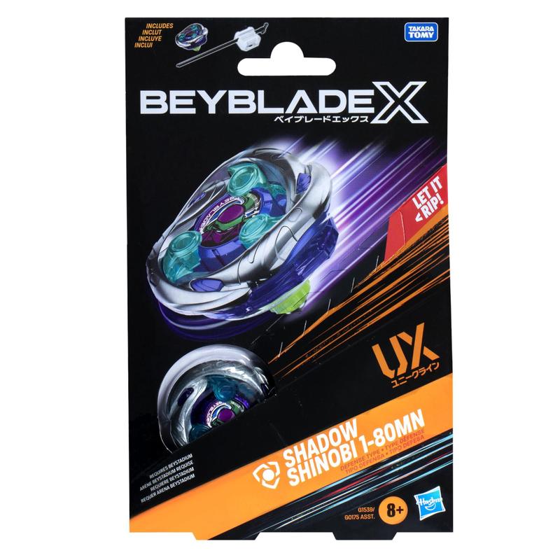 shadowページ(*ˊ˘ˋ*) Pacote inicial Beyblade X Shadow Shinobi 1-80MN UX com lançador